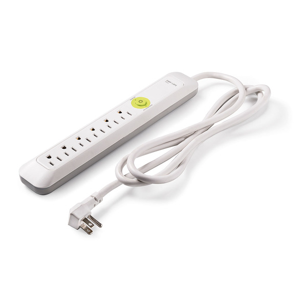 Easylife Tech 6 Outlet Power Strip 1200 Joules Surge Protector 6 ft Extension Cord 0-2517